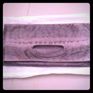 Snakeskin clutch